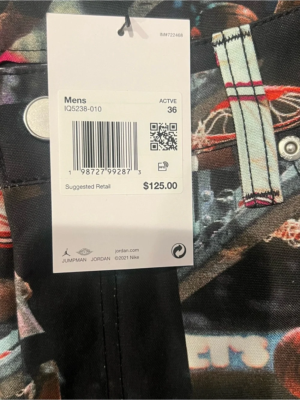 Jordan Flight Woven Pants ‘Black/Sail’ IQ5238-010 Size 36